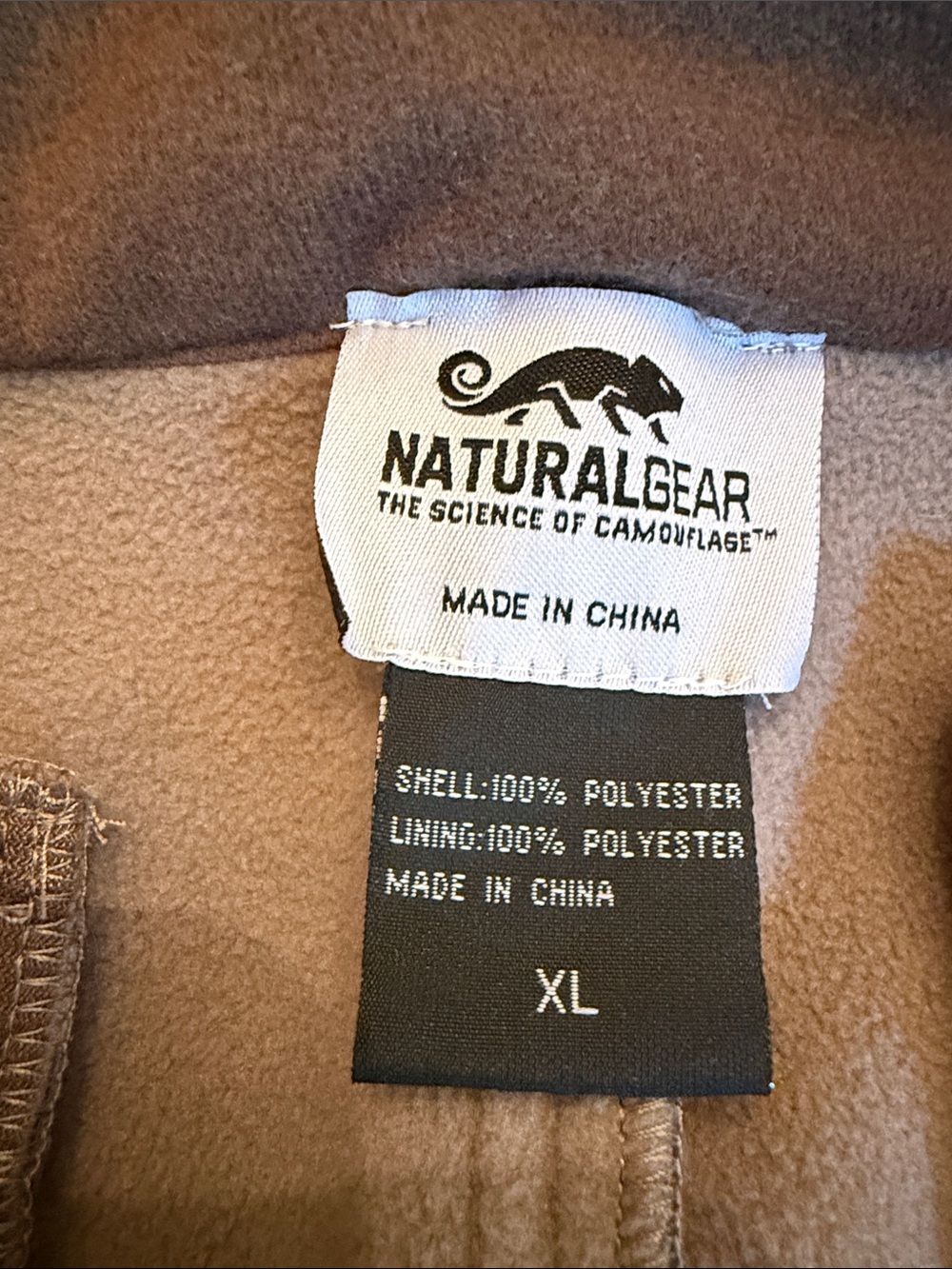 Natural Gear Men's Pants - Khaki Brown - XL